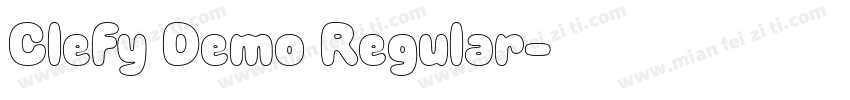 Clefy Demo Regular字体转换
